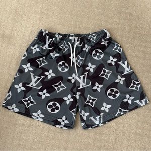 Mr. Remade LV Monogram Camo Mesh Shorts